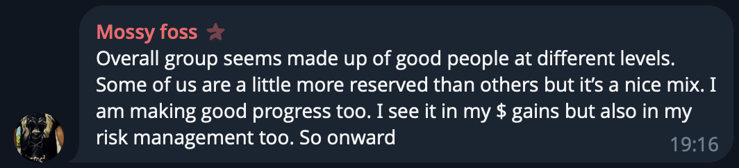 Screenshot of @Mossy_Foss's message on Telegram, Sep 18, 2026