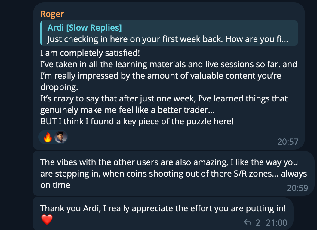Screenshot of Roger's message on Telegram, Sep 7, 2026