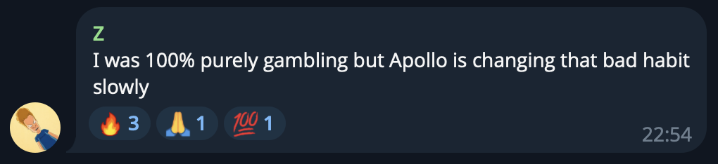 Screenshot of Z's message on Telegram, Oct 1, 2026